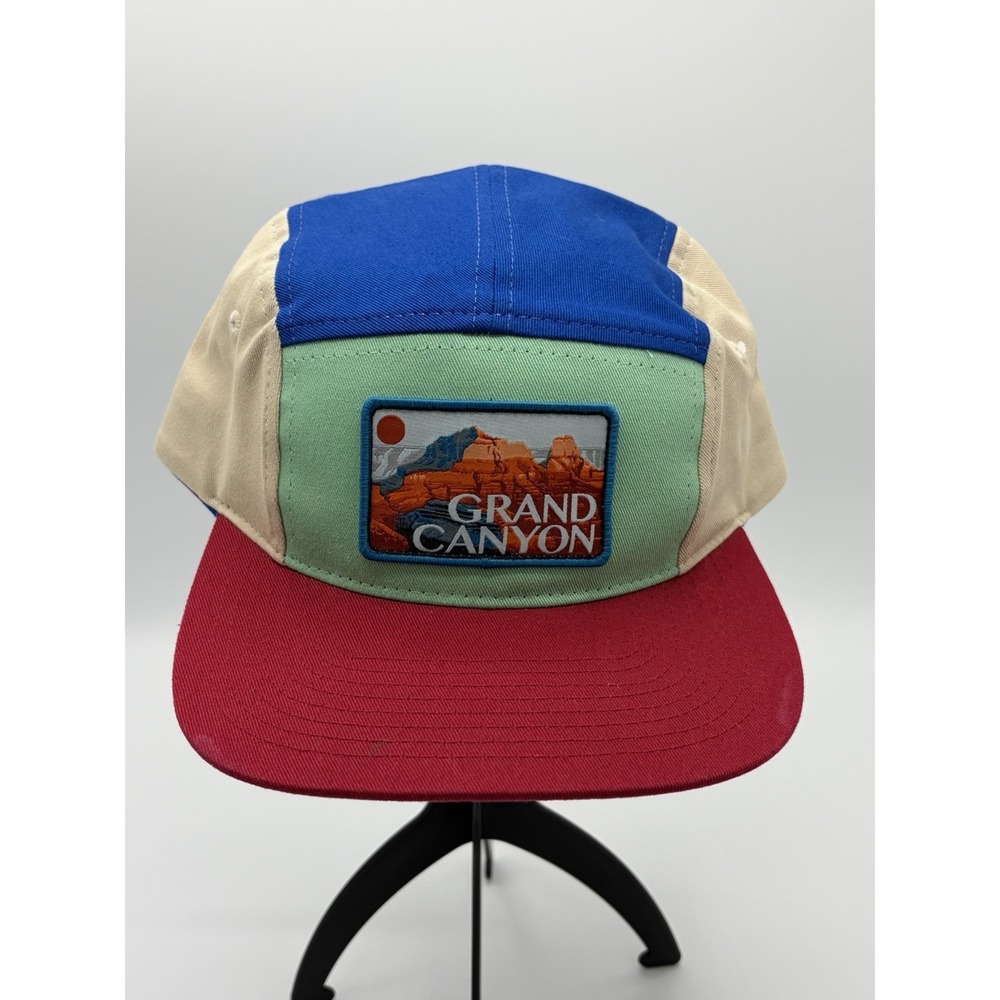 National Parks Hats Grand Canyon 5 Panel Multicolor Adjustable Hat Hiking OSFM